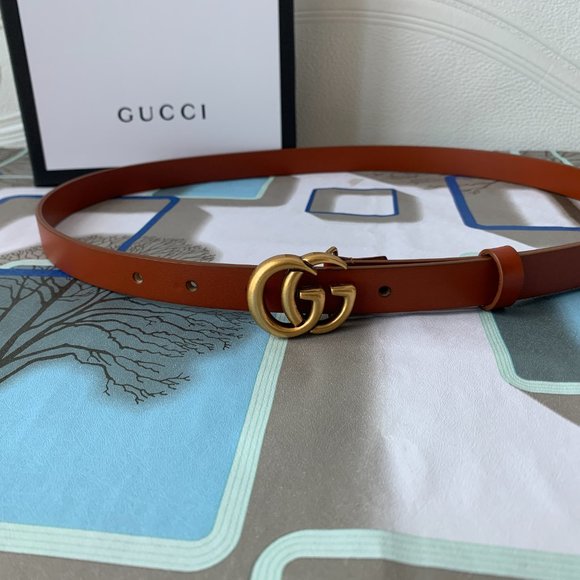 A Double G buckle belt made in our unfinished fade display picture 1